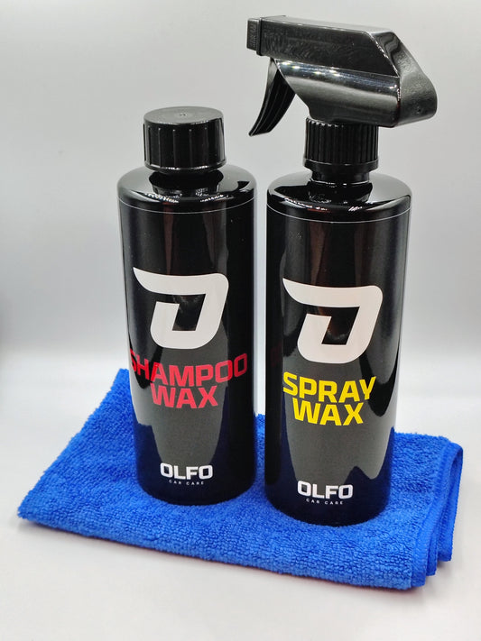 Spray Wax, Shampoo Wax en Microvezeldoek